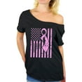 thumbnail image 1 of Breast Cancer Awareness Off Shoulder Top T-shirt Cancer t shirt faith love hope fight believe support survive survivor gifts tackle I wear pink for my mom grandma special for women, 1 of 4