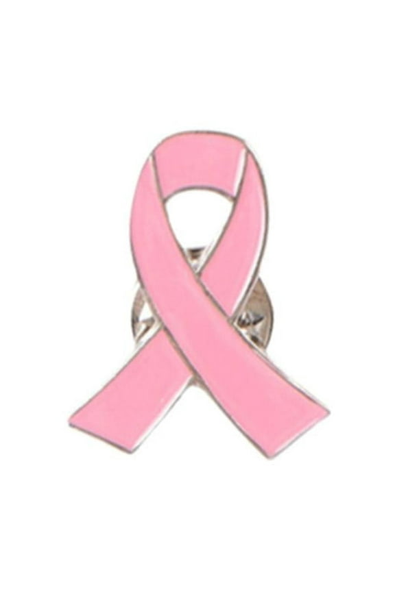 Breast Cancer Awareness Pin Brooch Metal Pink Ribbon Badge Lapel HOT X@ Y2Z M7G5