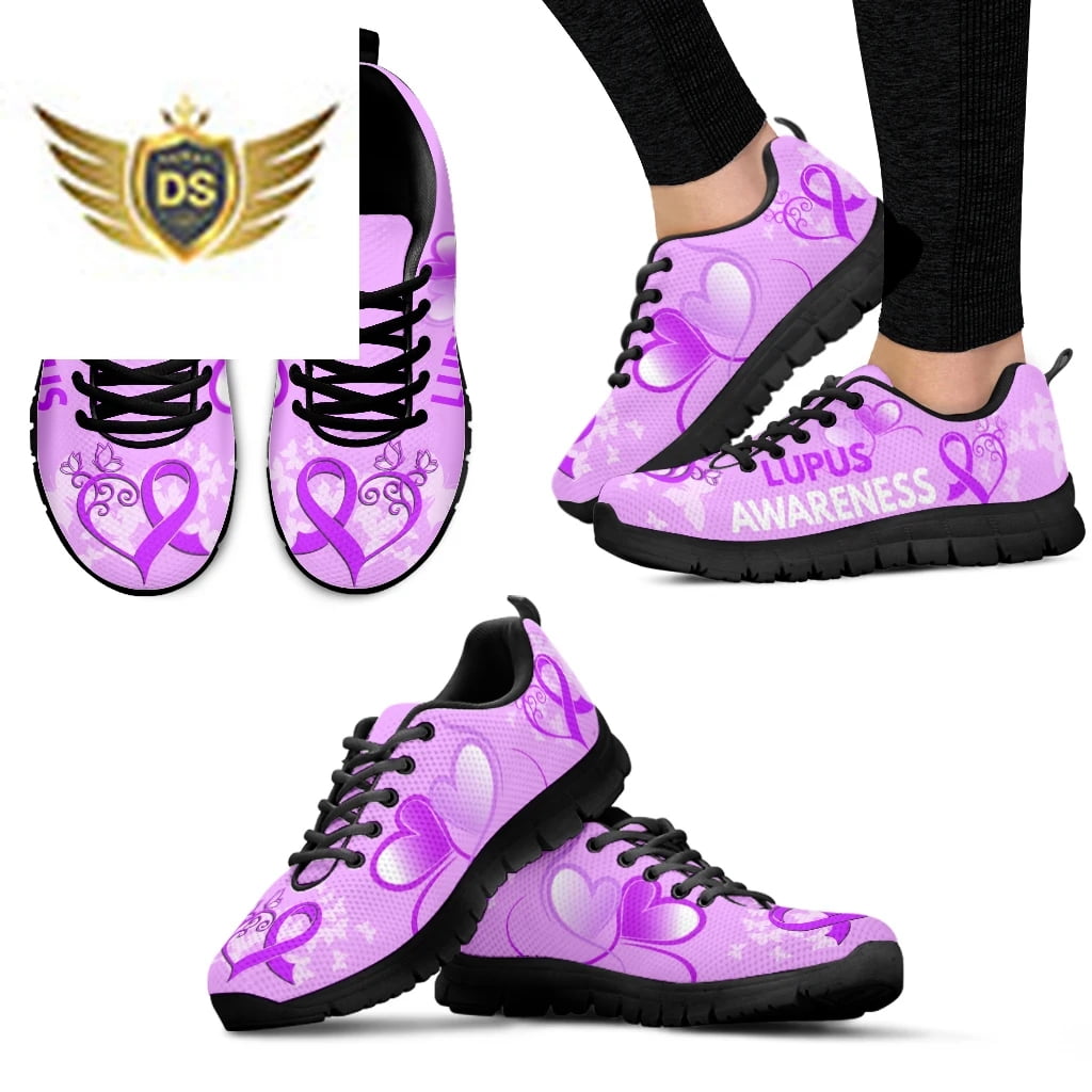 Breast Cancer Awareness Pink Flower Ribbon Pattern Printed Women Tennis