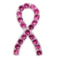 thumbnail image 1 of Breast Cancer Awareness Pink Rhinestone Tac Pin, 1 of 4