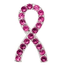 Breast Cancer Awareness Pink Rhinestone Tac Pin