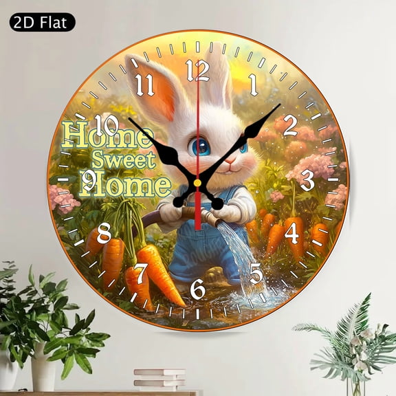 Breast Cancer Awareness Pink Ribbon Fighter Daisy Round Wall Clock Silent Inspirational Decor