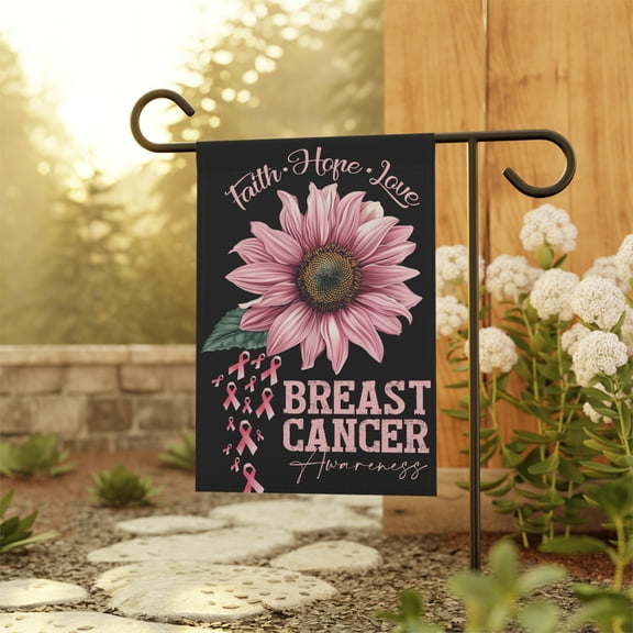 Breast Cancer Awareness Pink Ribbon Flag,Breast Cancer Survivor ID-0702DLBL