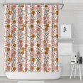 thumbnail image 1 of Breast Cancer Awareness Pink Ribbon Floral Pattern Shower Curtain 72"x84" ,Bathroom Decorative Shower Curtains Set with 12 Hooks,Modern Waterproof Washable Shower Curtain, 1 of 6