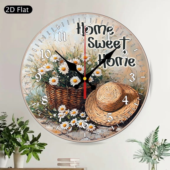 Breast Cancer Awareness Pink Ribbon Stained Glass Round Wall Clock Silent Decorative Home Decor