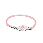 Breast Cancer Awareness Pink Ribbon Stretch Bracelet