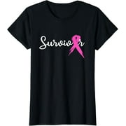 Hot Pink Ribbon Breast Cancer Awareness Month' Organic Short