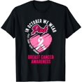 thumbnail image 1 of Breast Cancer Awareness Pink Ribbon Survivor Warrior Hope T-Shirt Black Medium, 1 of 4