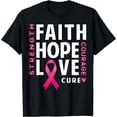 thumbnail image 1 of Breast Cancer Awareness Pink Ribbon T-Shirt Black 4X-Large, 1 of 4