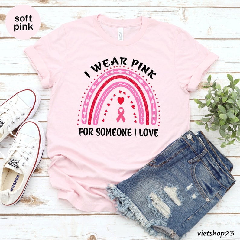 Breast Cancer Awareness Pink Ribbon Tee – Cancer Support Warrior Shirt ...