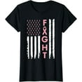 thumbnail image 1 of Breast Cancer Awareness Pink Ribbon Women Fight Survivor T-Shirt, 1 of 3