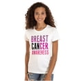 thumbnail image 1 of Breast Cancer Awareness Pink Support Womens Slim Fit Graphic Tee Brisco Brands L, 1 of 5