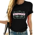 thumbnail image 1 of Breast Cancer Awareness Pink Women Warrior T Shirt Black 2X-Large, 1 of 5