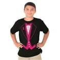 thumbnail image 1 of Breast Cancer Awareness Print Tuxedo Boys Kids T Shirt Tees Tops Teen Brisco Brands L, 1 of 6