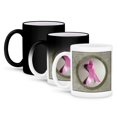 thumbnail image 1 of 3dRose, Breast Cancer Awareness Ribbon, 11oz Magic Transforming Mug, 1 of 8