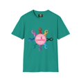 thumbnail image 1 of Breast Cancer Awareness Ribbon Art Print - Unisex Softstyle T-Shirt, 1 of 5