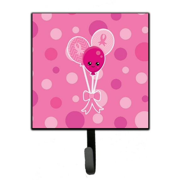 Breast Cancer Awareness Ribbon Balloons Leash or Key Holder