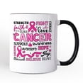 thumbnail image 1 of Breast Cancer Awareness Ribbon Personalized Mug, In October We Wear Pink Support Gift with Custom Name, 1 of 5