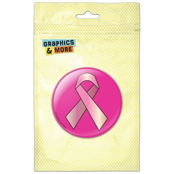 Breast Cancer Awareness Ribbon Refrigerator Button Magnet