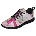 thumbnail image 1 of Breast Cancer Awareness Running Shoes Sneakers Mesh Black Size 11.5, 1 of 5