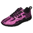 thumbnail image 1 of Breast Cancer Awareness Running Shoes Sneakers Mesh Black Size 6, 1 of 5