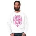 thumbnail image 1 of Breast Cancer Awareness Save Second Women Plus Size Crewneck Sweatshirt Brisco Brands 3X, 1 of 5