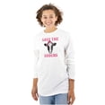 thumbnail image 1 of Breast Cancer Awareness Save Udders Women's Long Sleeve T Shirt Brisco Brands S, 1 of 6
