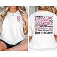 thumbnail image 1 of Breast Cancer Awareness Shirt, Cancer Survivor T-Shirt, Pink Ribbon Support Tees, Awareness Gifts, Fight Like a Girl Shirt, Gift for Her, 1 of 5