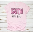 thumbnail image 1 of Breast Cancer Awareness Shirt, Pink Awareness Ribbon, Faith Over Fear Shirt, Breast Cancer Ribbon Tee, Cure Cancer, Pink October, 1 of 4