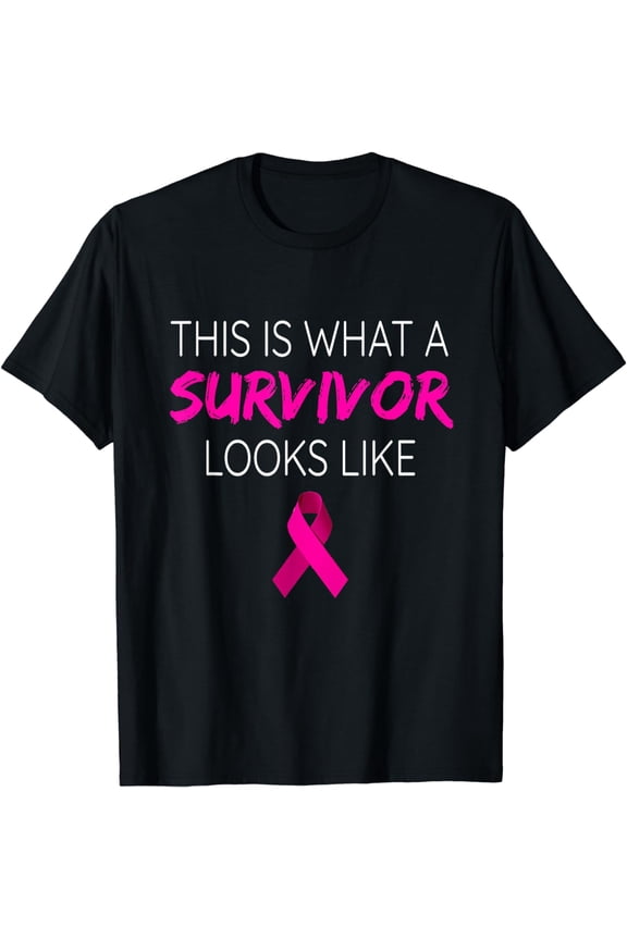 Breast Cancer Awareness Shirt Survivor Pink Ribbon Gifts, Tee T-Shirt mens t ftshirt men,black,women,misfits,journey ,boys