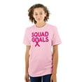 thumbnail image 1 of Breast Cancer Awareness Squad Goals Women's Graphic T Shirt Tees Brisco Brands S, 1 of 6