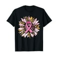thumbnail image 1 of Breast Cancer Awareness Sunflower Pink Women Warrior October T-Shirt, 1 of 5