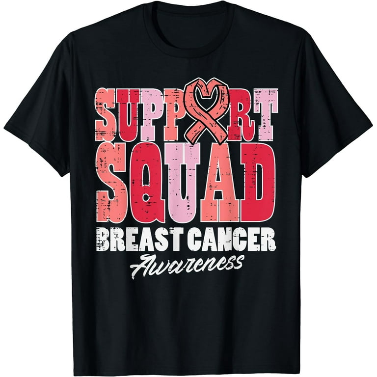 Breast Cancer Awareness Support Squad Men Women Kids Boys T-Shirt