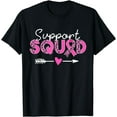 thumbnail image 1 of Breast Cancer Awareness Support Squad Pink Ribbon Family T-Shirt, 1 of 2