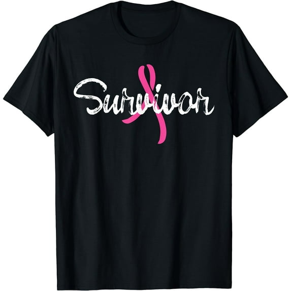 Breast Cancer Awareness Survivor Pink Ribbon Gift T-Shirt