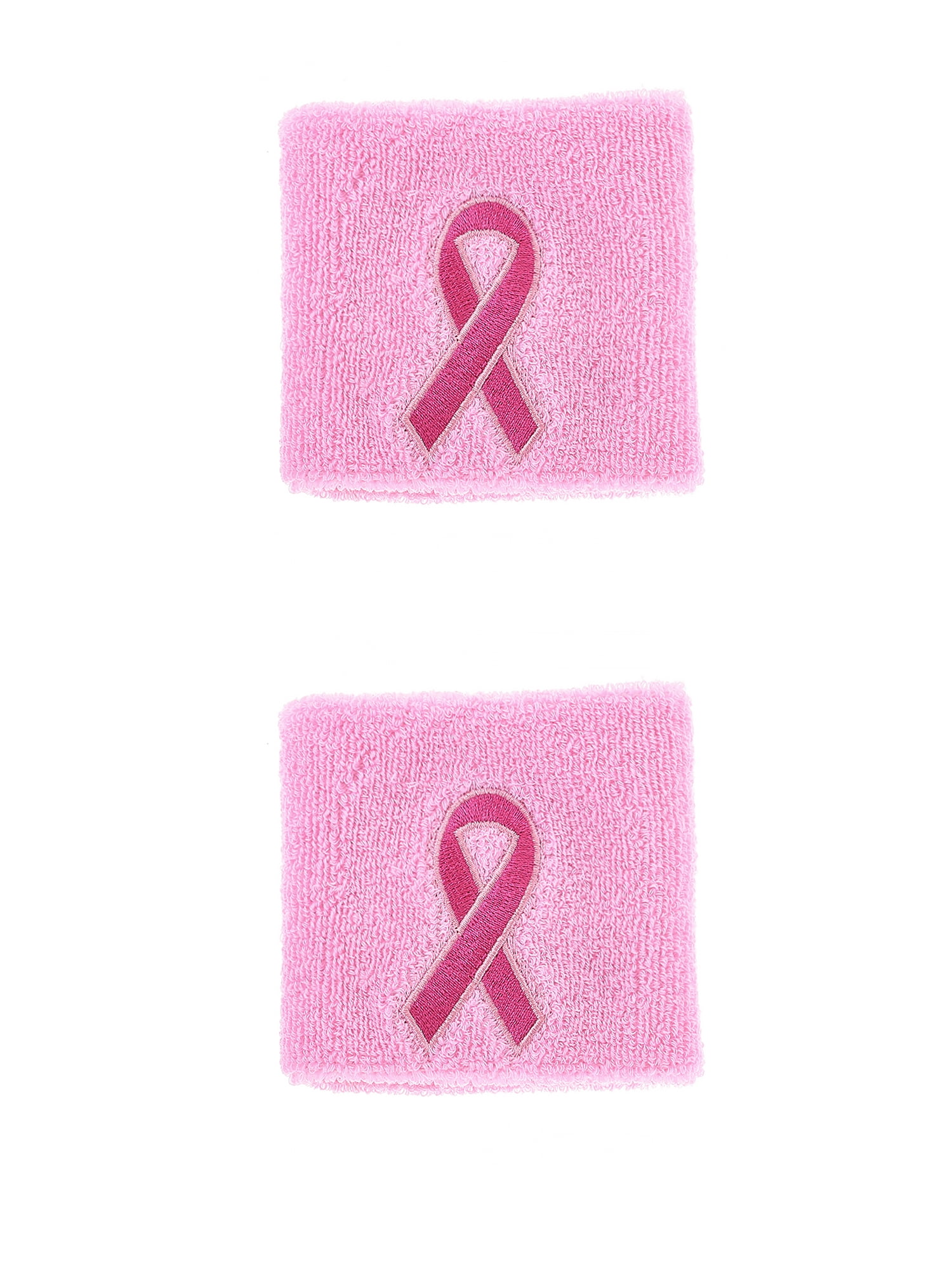 Breast Cancer Awareness Sweat Bands, 2 Pieces, Pink