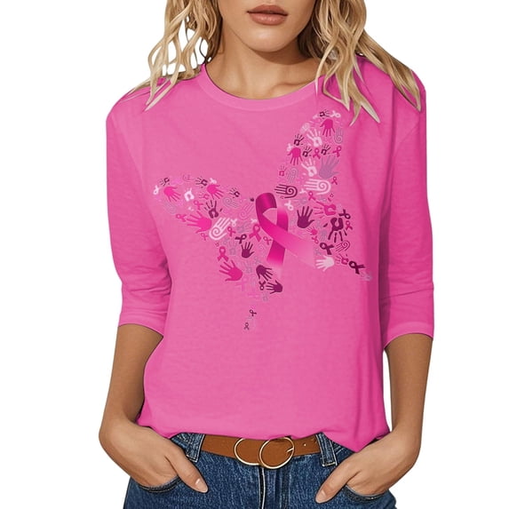 Cancer Awareness Sweatshirt Pink Ribbon Pullover Hoodie for Women, Cancer Fighter Long Sleeve Tops