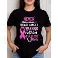 thumbnail image 1 of Breast Cancer Awareness T-Shirt| Faith Pink Ribbon & Verse Design ' Blood Cancer Fighter Tee, Casual Short Sleeve Top, 1 of 10