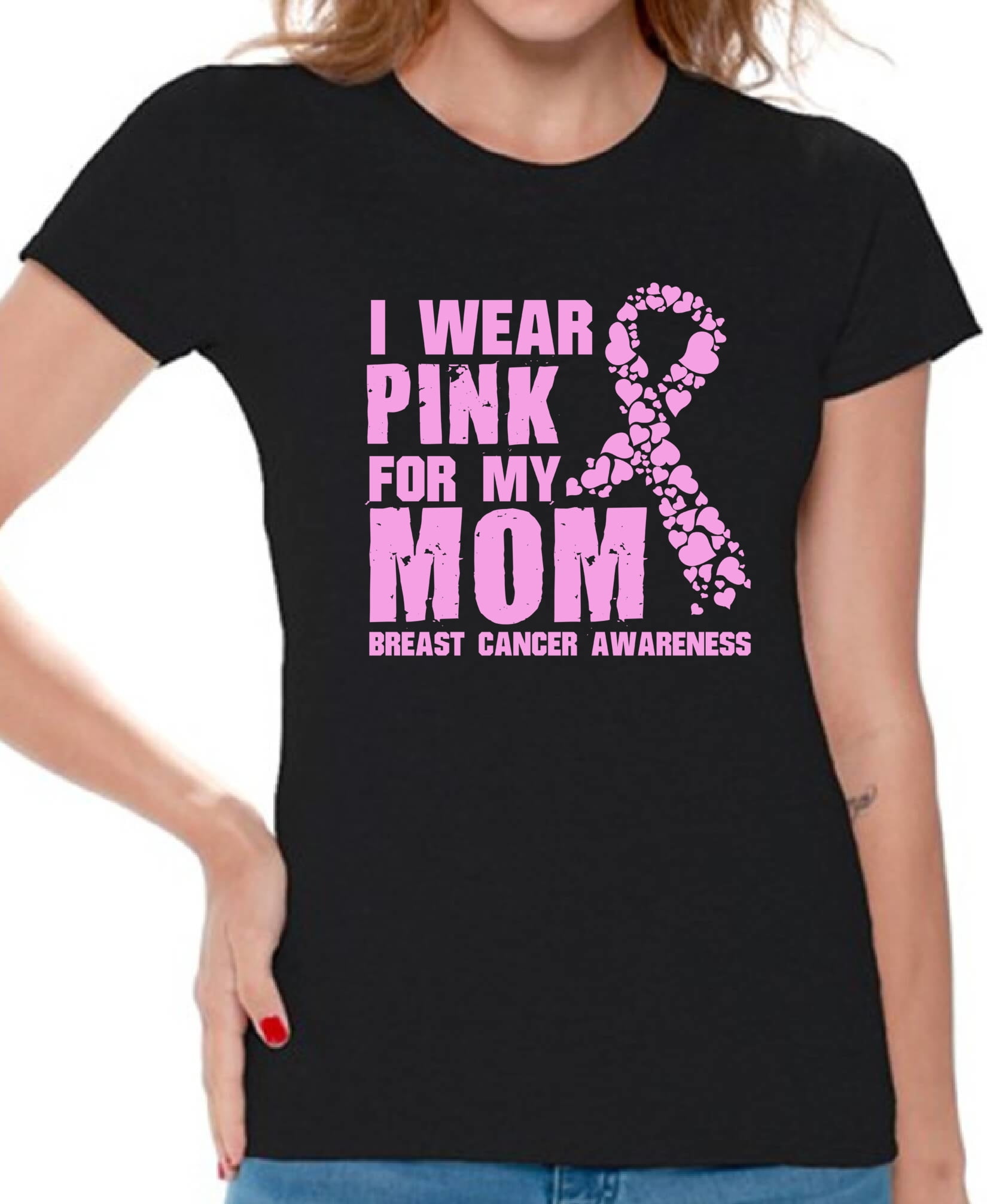 breast cancer tee shirts walmart