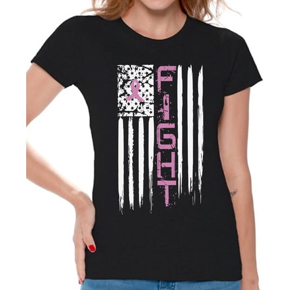 Breast Cancer Awareness T shirts For Women Cancer Shirts Breast Cancer Tshirts Pink Ribbon