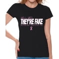 thumbnail image 1 of Breast Cancer Awareness T shirts For Women Cancer Shirts Breast Cancer Tshirts Pink Ribbon, 1 of 4