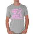 thumbnail image 1 of Breast Cancer Awareness T shirts Men's Cancer Awareness Shirts Pink Ribbon Support Women, 1 of 4