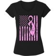 thumbnail image 1 of Breast Cancer Awareness TShirt for Women Awareness Ladies V-Neck T-Shirt - S M L XL 2XL Graphic Tee - Pink Ribbon Women Gift Shirt, 1 of 2