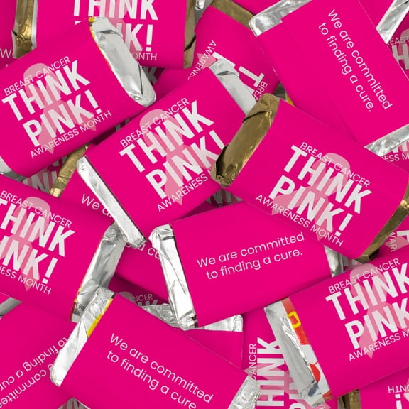 Breast Cancer Awareness Think Pink Wrapped Hershey's Miniatures