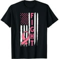 thumbnail image 1 of Breast Cancer Awareness Warrior Pink Ribbon Breast Cancer T-Shirt, 1 of 4