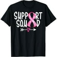 thumbnail image 1 of Breast Cancer Awareness Warrior Pink Ribbon Support Squad T-Shirt, 1 of 4