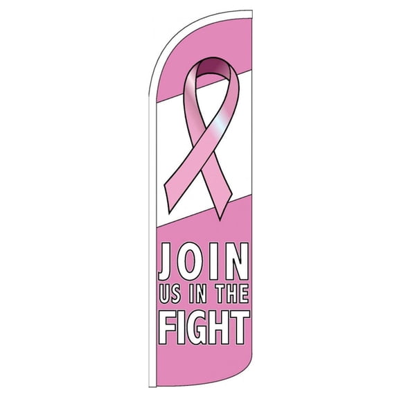 Breast Cancer Awareness Windless flag Without Pole Advertisement /Business Flags | Feather Flag |