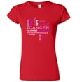 thumbnail image 1 of Breast Cancer Awareness Women's Wear T-Shirt Outfit Color Red Size X-Large, 1 of 2