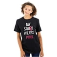 thumbnail image 1 of Breast Cancer BCA My Squad Wears Pink Women's Graphic T Shirt Tees Brisco Brands X, 1 of 5