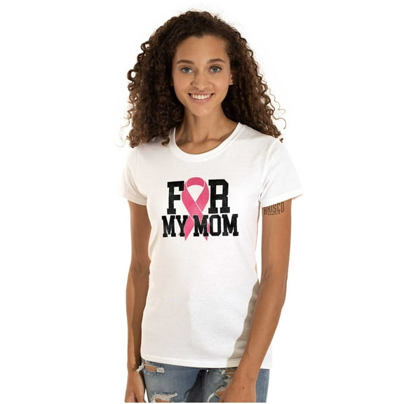 Breast Cancer BCA Pink Ribbon for Mom Womens Slim Fit Graphic Tee Brisco Brands M